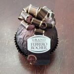 Grand Ferrero Rocher Hollow Dark Chocolate and Hazelnut Ornament